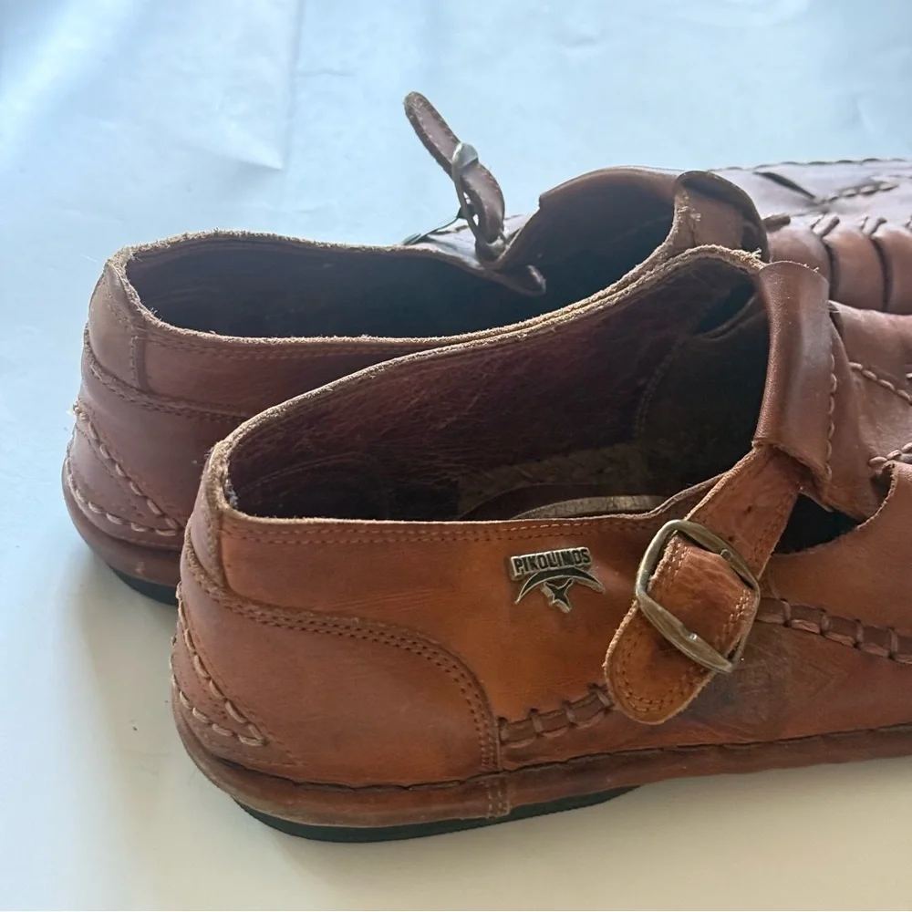 MENS PIKOLINOS Brown Leather Sandals Comfortable Casual Design
